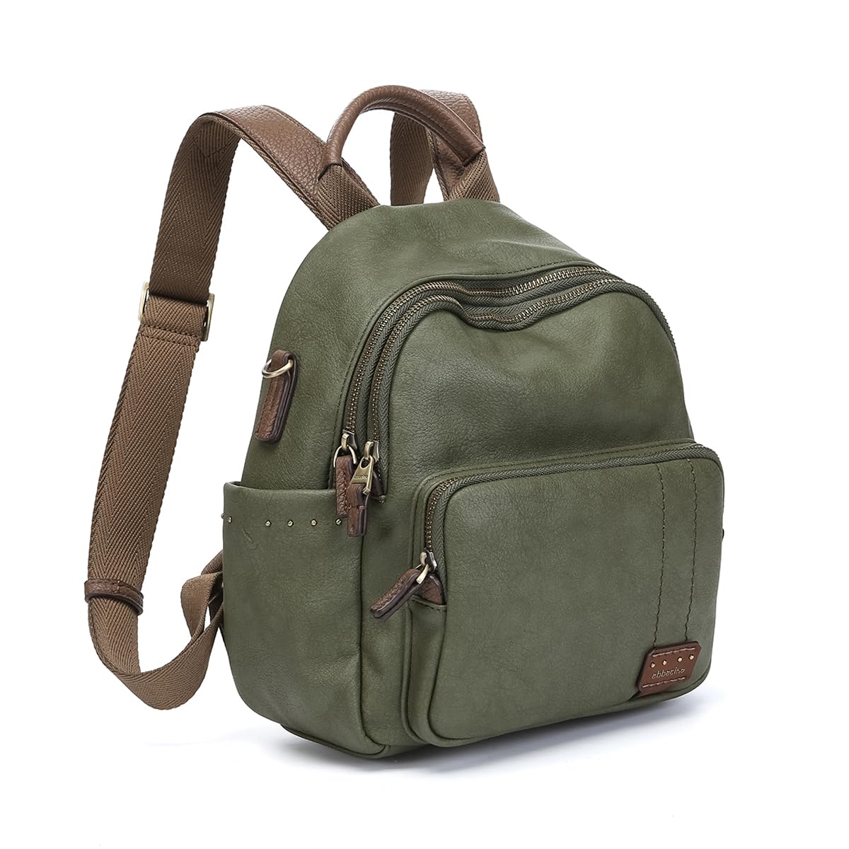 Abbacino Mochila en materiales reciclados verde Verdes