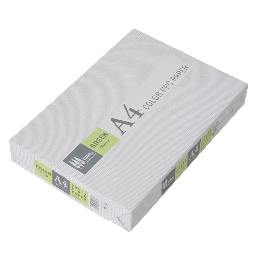 Amazon | APP カラーコピー用紙 A4 グリーン 紙厚0.09mm 500枚