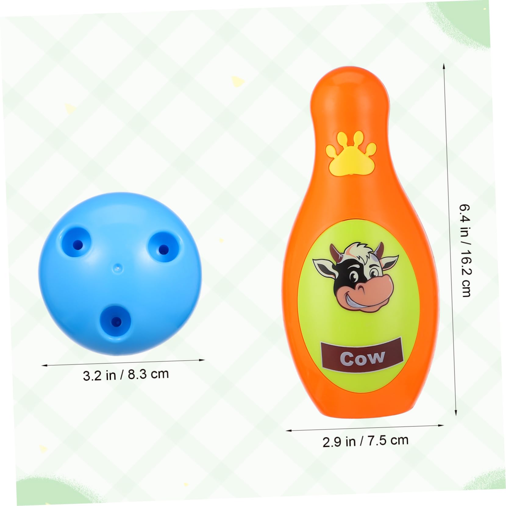 ibasenice Bowling in Plastica per Ragazzo per attività Indoor Ed Outdoor Facile da Montare e Adatto Famiglie e Gruppi