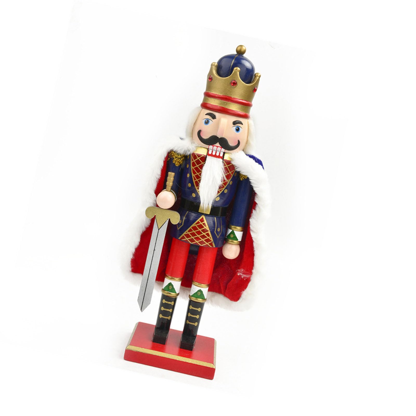 YROHGKPN Large 38Cm Wooden Nutcrackers Soldier with, Holiday Home Decor for Christmas Festivities & Mantel Displays Christmas Nutcrackers Soldier Decoration