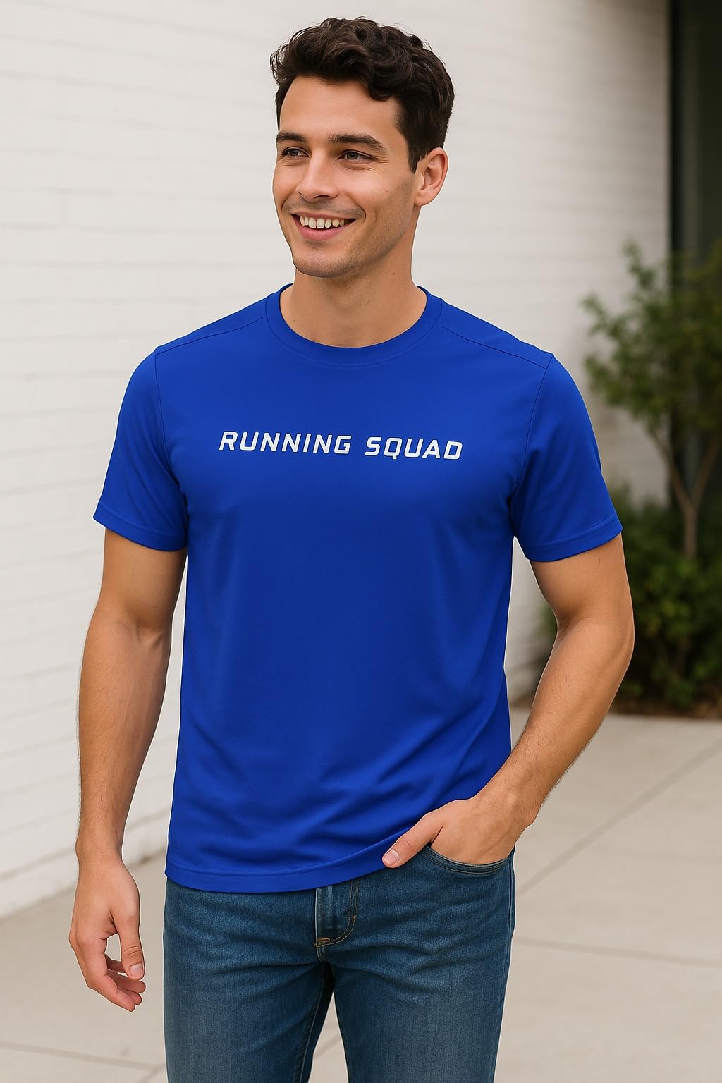 Raves Men's Quick Dry Active T-Shirt | Moisture Wicking, Lightweight, Breathable Gym & Sports Tee for Running, Workout, Training & Casual Wear (Blue & Yellow)-picture-21
