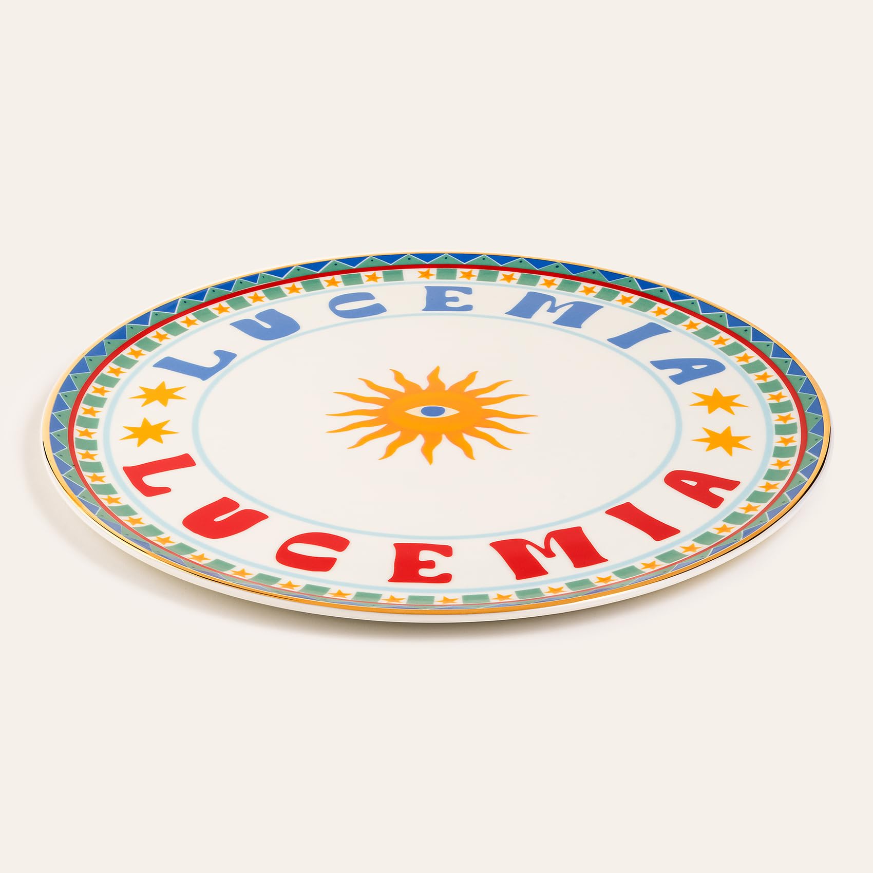 Lublın Porselen Pizza Tabağı 33 Cm Mavi