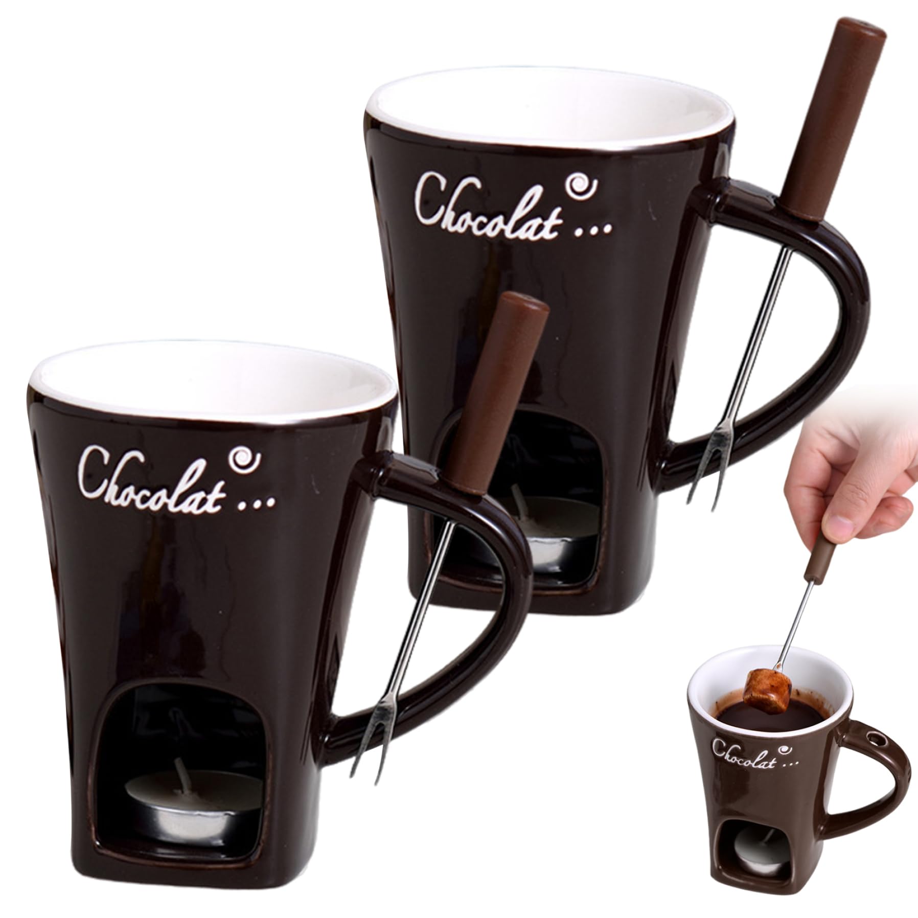 Tasse à fondue au chocolat en céramique : le cadeau gourmand idéal