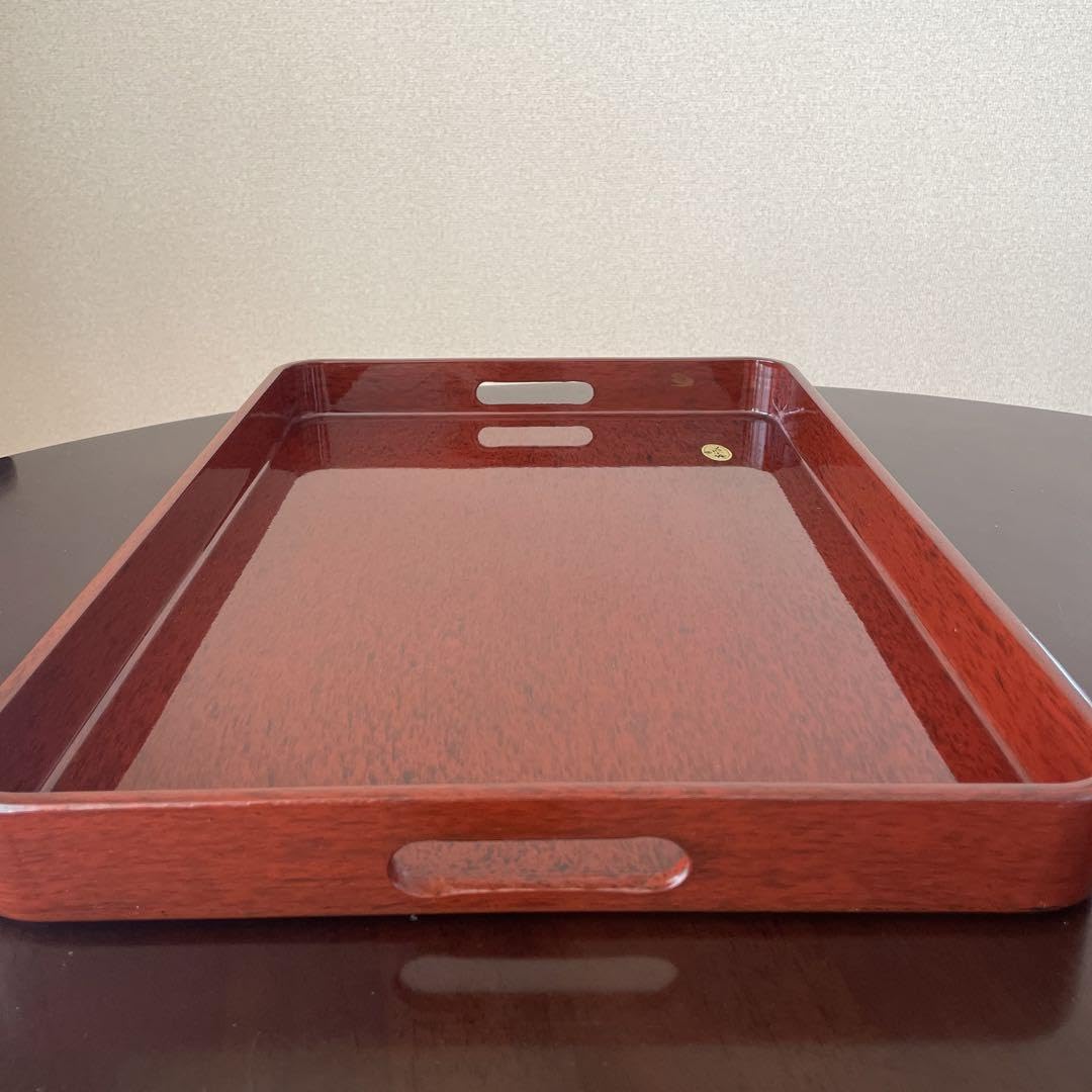 山中塗 本漆 長方盆 長盆 脇取盆 - 盆 