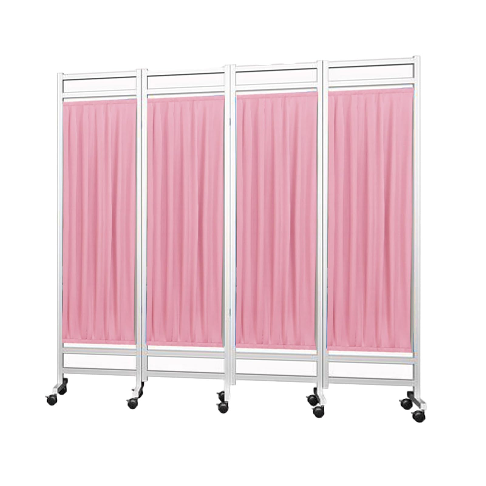 4-Panel Foldable & Rolling Room Divider (6ft High) – Temporary Partition For Clinics, Patient Areas, And Exam Rooms(Color-3)