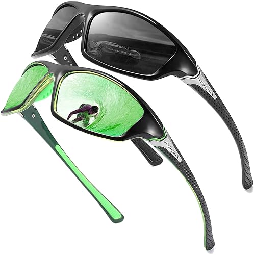 Miniatura 1 de Gafas de sol polarizadas para hombre, ciclismo, conducir, pesca, 100% protección UV