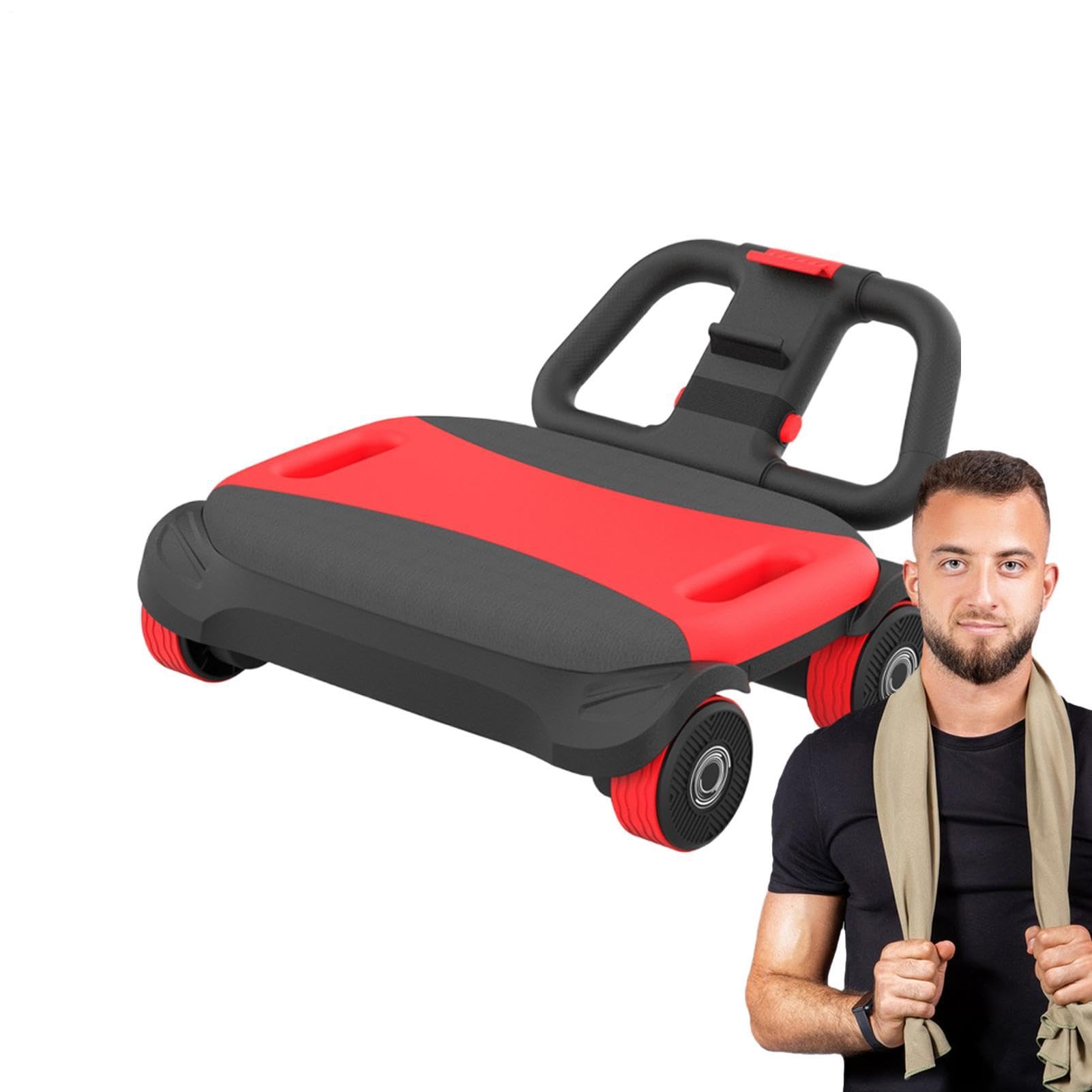 Core Roller Wheel – Dispositivo de entrenamiento abdominal de rebote automático, ergonómico, antideslizante, para todo el cuerpo, entrenamiento abdominal, entrenamiento en casa, entrenamiento de