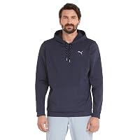 Puma Felpa con Cappuccio Zip Cloudspun Progress Leggera, Navy Blazer Heather