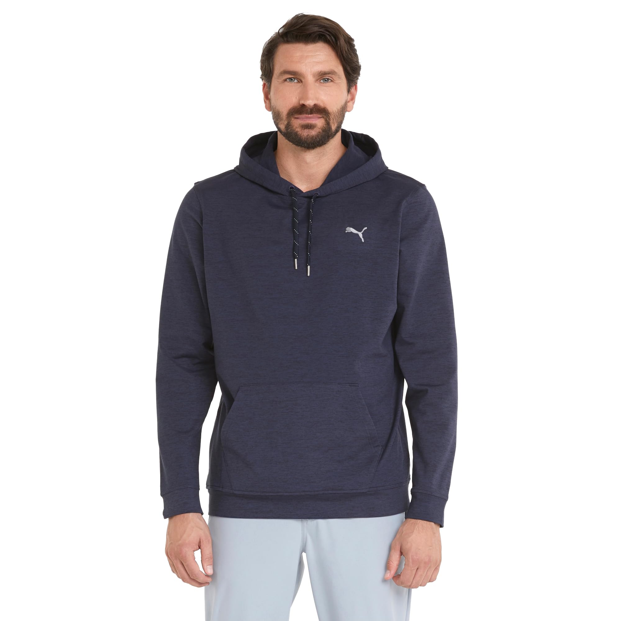 PUMA Herren Cloudspun Progress Hoodie Pullover, Marineblau Blazer Heather, S