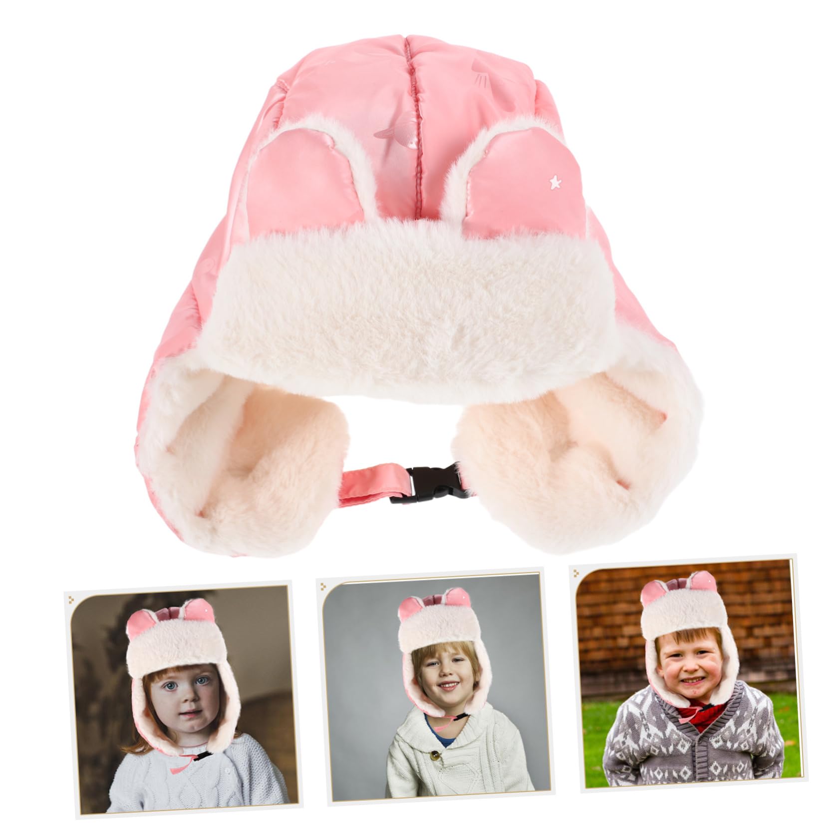 Cappello Termico per Ragazzo Ragazza con Paraorecchie Cappellino Caldo Antivento in Pelliccia Adatto Ragazzi e Ragazze per Freddo e Neve per attività Invernali e Giocare