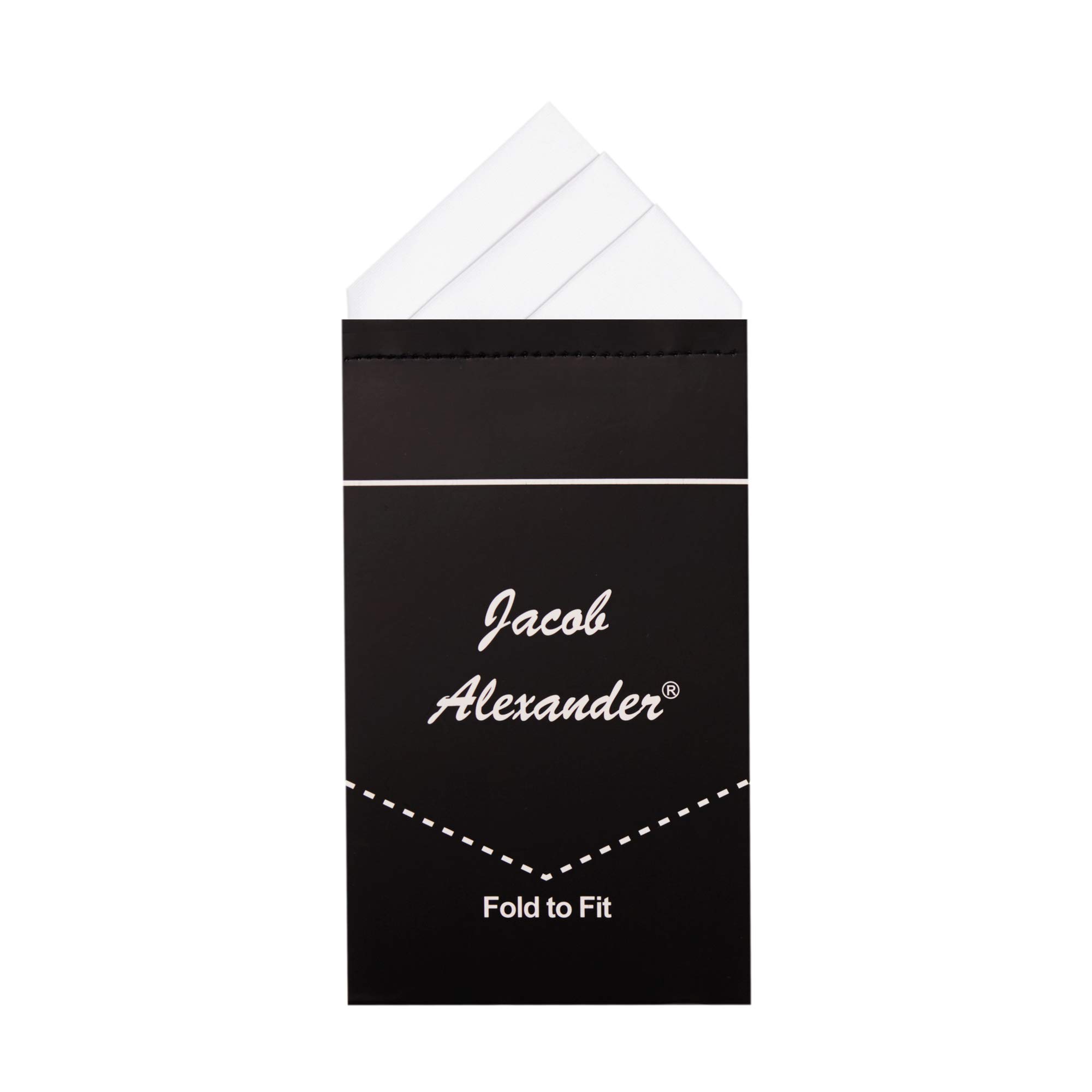 Jacob Alexander Men's Pre-Folded Triangles Pocket Square Handkerchief