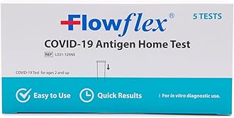 COVID Home Test Kit by Flowflex, Rapid Results in 15 Minutes, Trusted OTC COVID-19 Antigen Testing Kit, FSA and HSA Eligible, Easy to Use & No Discomfort, 1 Pack 5 Tests