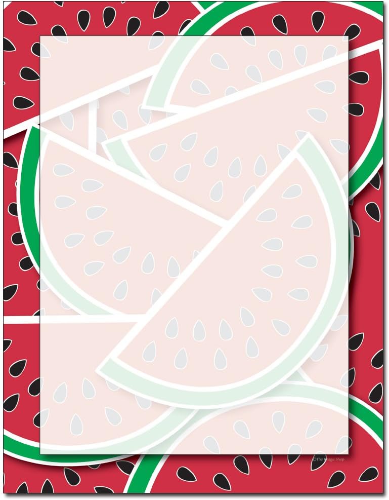 Watermelon Letterhead Laser & Inkjet Printer Paper, 100 pack