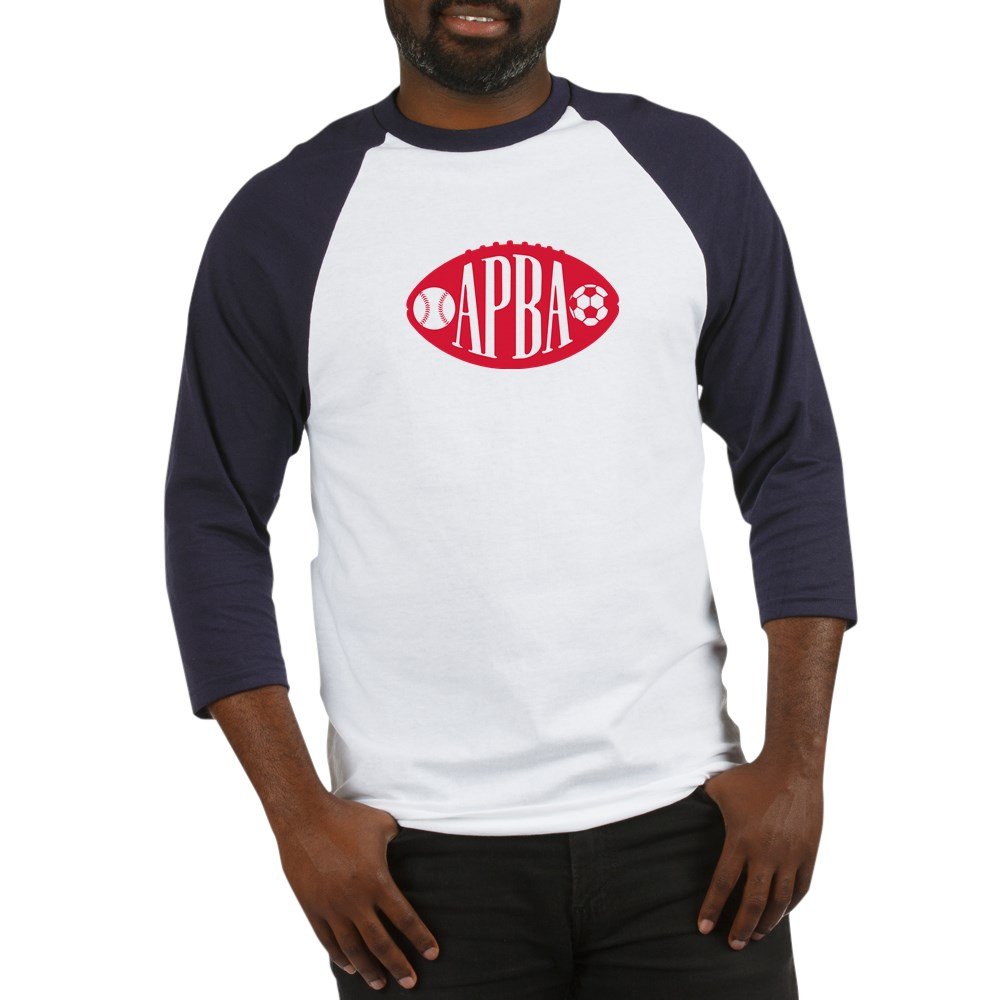 CafePressAPBA Logo Baseball Jersey Cotton Baseball Jersey, 3/4 Raglan Sleeve Shirt