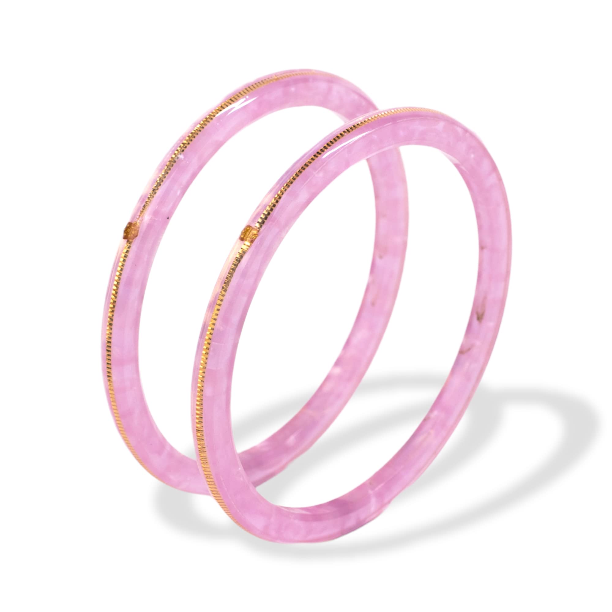 Hem Jewels by Ashok Jewellers 22kt (916) Yellow Gold Handmade Pola Bangles/Wedding Chooda/Churas for Women with Purity Certificate (Set of 2pcs) - Light Lavander (2.6 Aani) (B0BV72DGHJ) Amazon Price History, Amazon Price Tracker