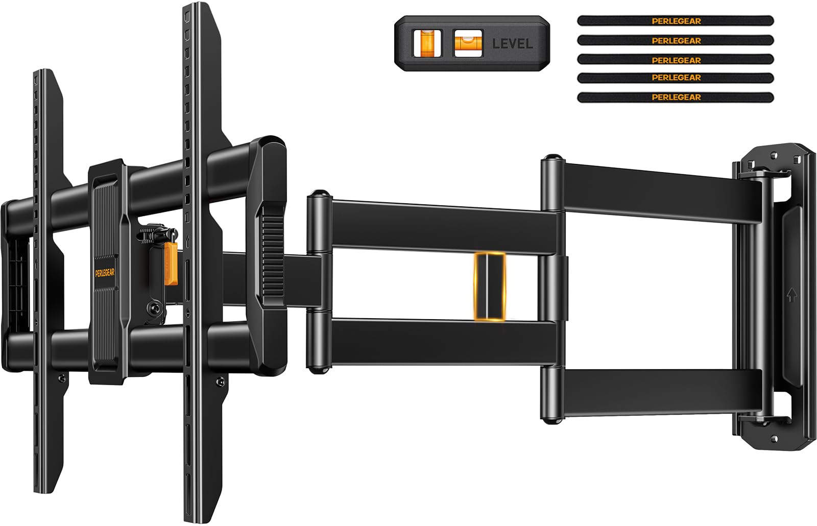 Perlegear Staffa TV Parete Braccio Lungo 943mm per TV 42-84 Pollici 68kg VESA 600x400mm