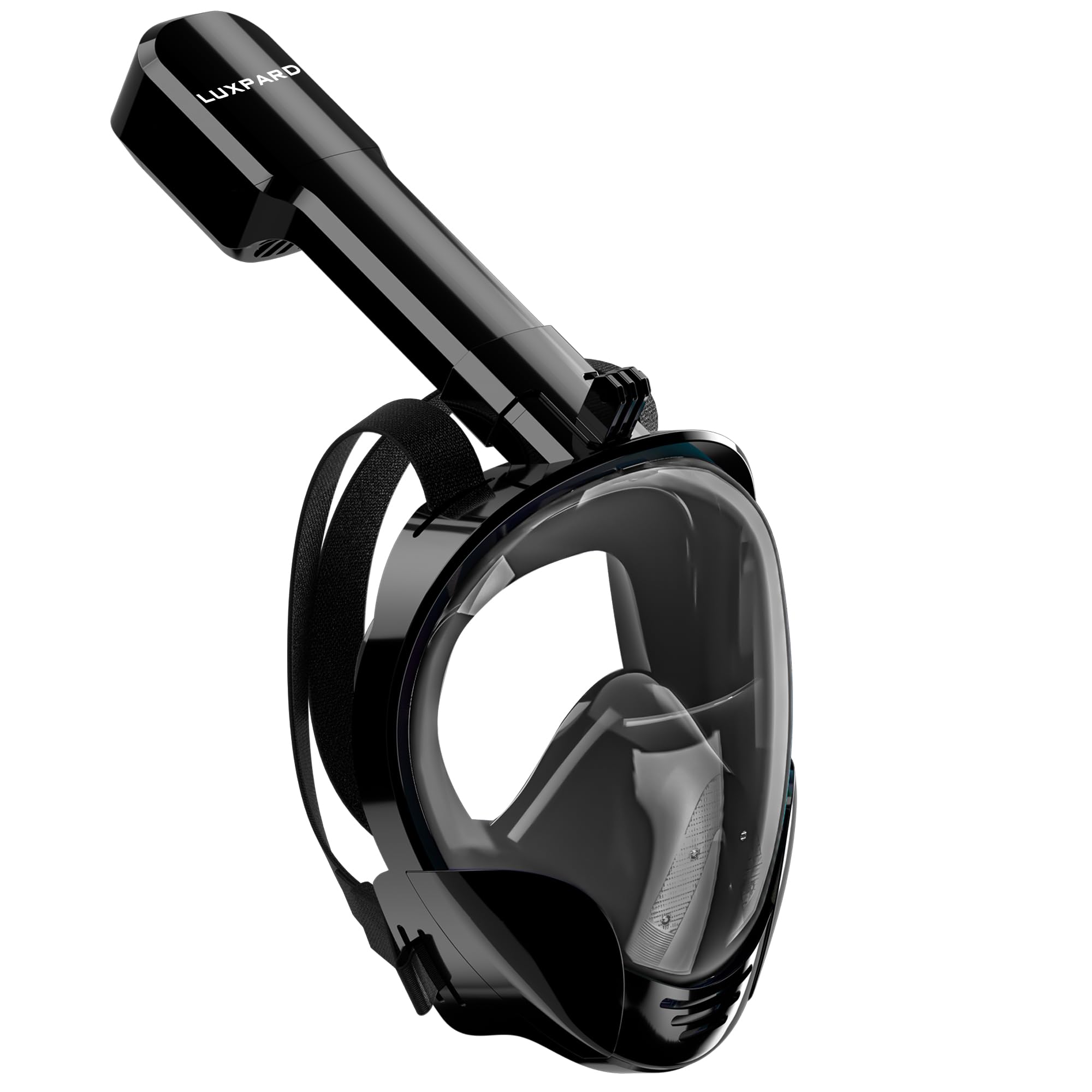Full Face Snorkel Mask, Snorkeling Gear for Adults and Kids, Anti-Fog Anti-Leak 180 Panoramic View Snorkeling Mask with Detachable Camera Mount