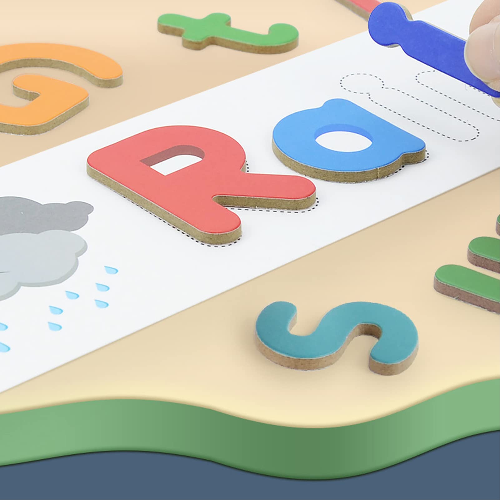 5 Cartes Assorties de l'alphabet, Jouet d'apprentissage de