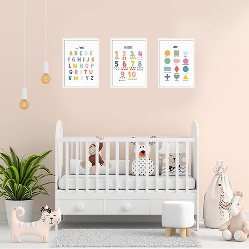 Miniatura 3 de Andaz Press 30 pósteres educativos para jardín de infantes, niños, 3er grado, tabla de aprendizaje de prekínder, suministros preescolares para el