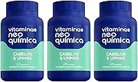 Kit 3 Suplemento Cabelos e Unhas 60 Cápsulas - Neo Química