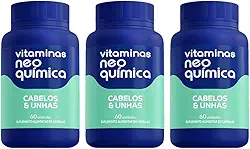 Kit 3 Suplemento Cabelos e Unhas 60 Cápsulas - Neo Química