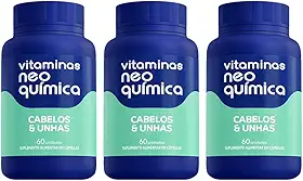 Kit 3 Suplemento Cabelos e Unhas 60 Cápsulas - Neo Química