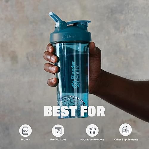 Miniatura 49 de BlenderBottle Shaker Bottle Pro Series perfecta para batidos de proteínas y antes del entrenamiento, 28 onzas, verde a todo