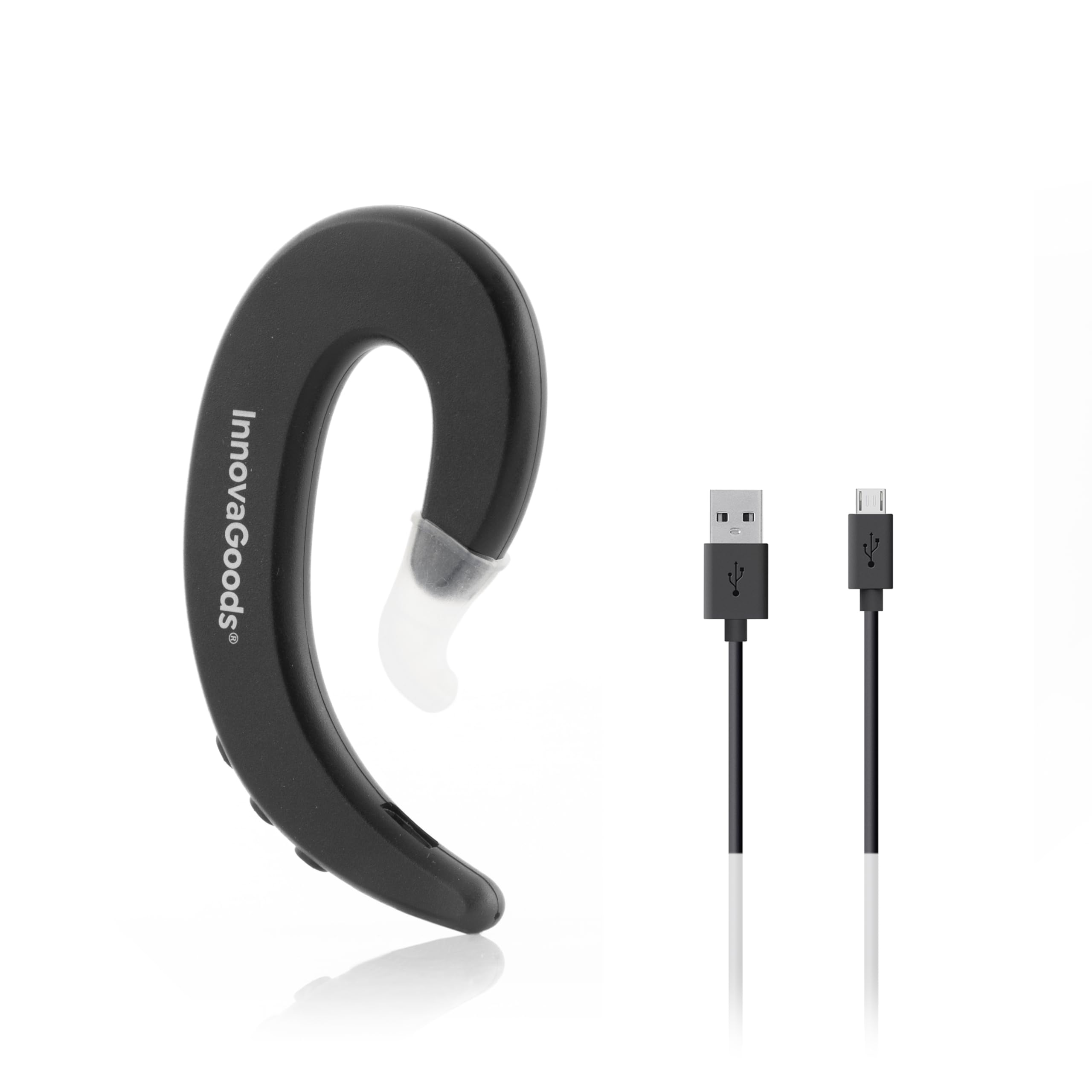InnovaGoods | Auriculares inalambricos bluetooth, cascos inalambricos bluetooth, Aiuriculares con Bluetooth 4.1: ≤10 m, auriculares incluye adaptador de silicona, Autonomía aprox.4 h.
