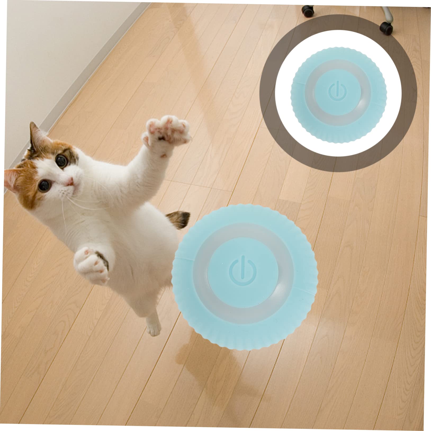 Happyyami 3pièces Jouet Interactif pour Chat Boule à Chat Intelligente Joueur à Mâcher Résistant