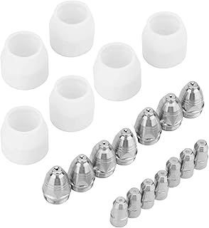 Lotos BCON20 20 Pieces Plasma Cutter Consumables Nozzle Electrode and Cup for Lotos Plasma Cutters LTP7000 LTP8000