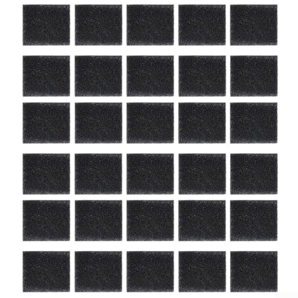 Filter Sponge Replacement for Bounty For Ultra Farm | 40PPI Polyester Foam Inserts to Keep Water Clean and Pumps Efficient | Black | Multiple Pack(30pcs)
