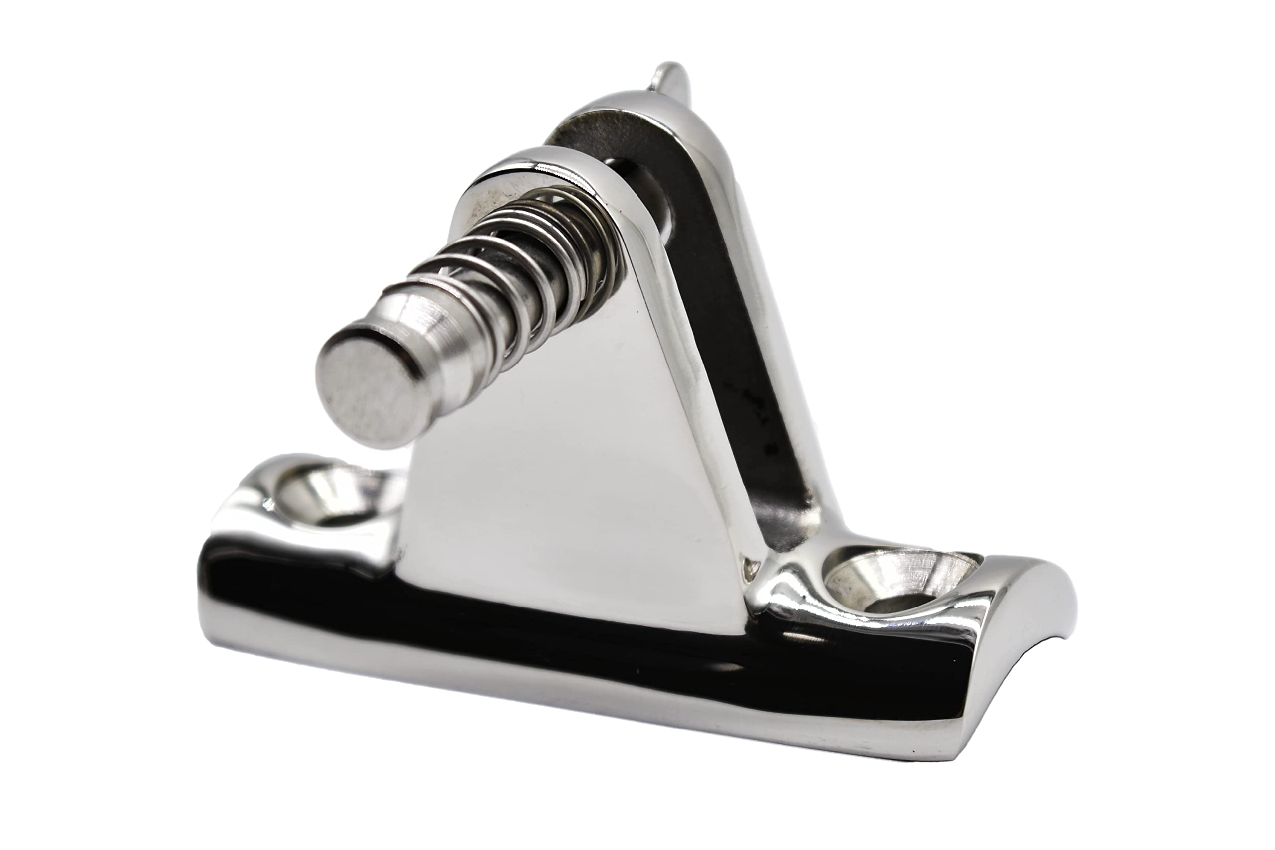 MARINE CITY 316 Grade Stainless Steel Bimini Top Deck Hinge Boat Bimini High Fitting Hardware Side Mount – Boat Top Hinges Bimini Mounts with Removable Pin for Marines – Boats – Yachts (Pack of 1)