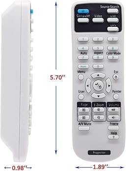 Amazon | Allamp 1547200 プロジェクター交換用 リモコン Epson