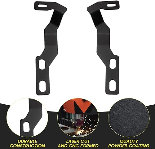 Miniatura 4 de Soportes de montaje de luz de zanja de bisagra de capó para Toyota Tacoma 2016-2021 3 generación Auxiliar Offroad Pod luz de trabajo, kit de