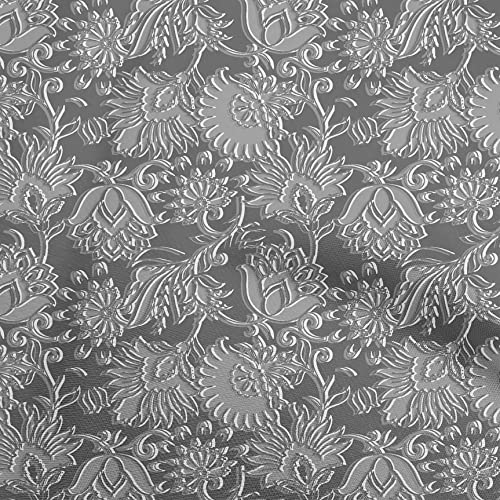 oneOone Rayon Gray Fabric Kalamkari Quilting Supplies Print Sewing Fabric By The Yard 56 Inch Wide-220
