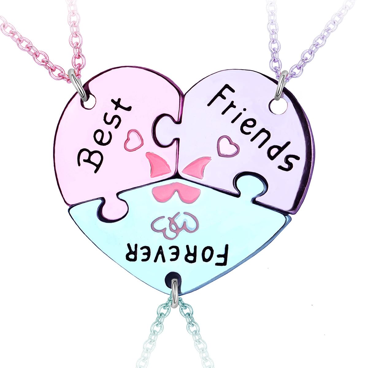 Best Friends Forever Necklaces For Bff Puzzle Heart Necklaces