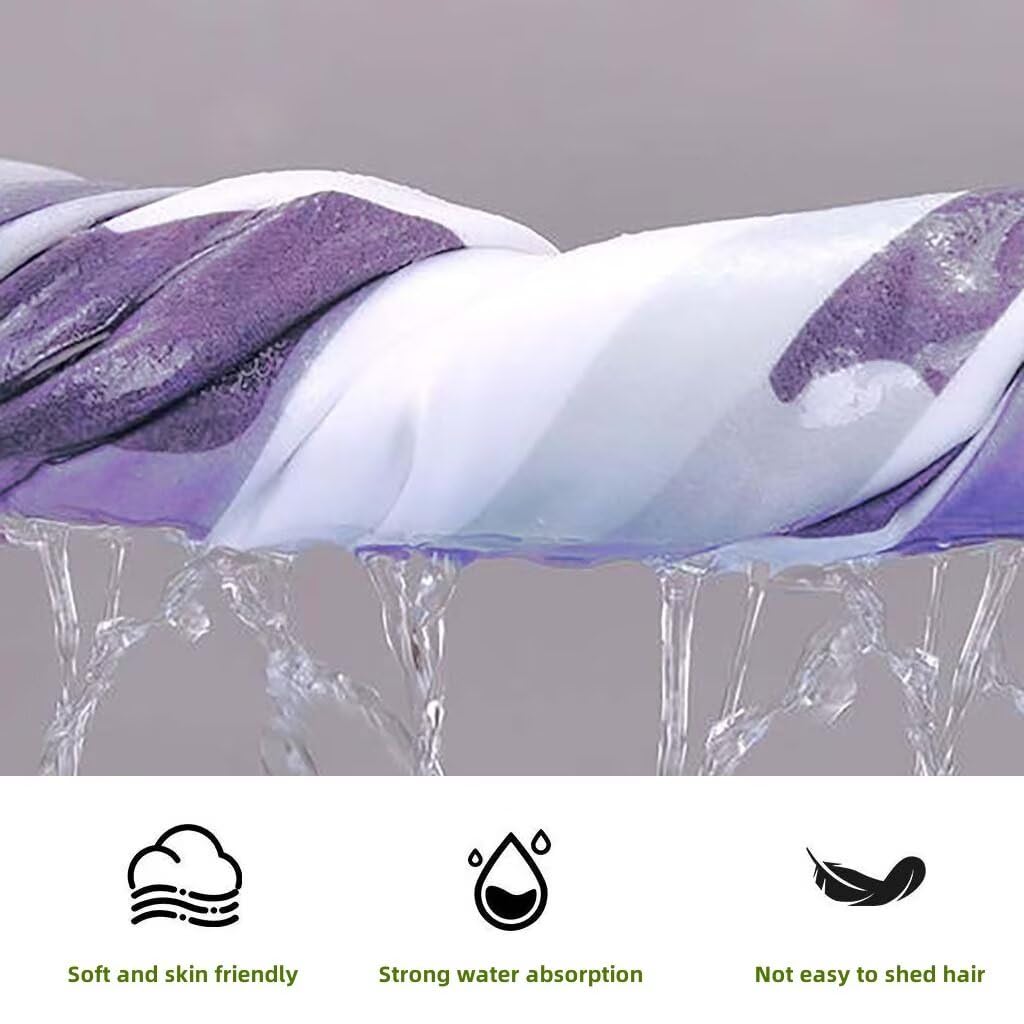 Strandtuch Giraffe Strandtuch XXL 220x100cm/35x70cm, 2er Set Mikrofaser Handtuch Groß Saunahandtuch, Schnell Trocknend Stranddecke Sandfrei, Badetuch Leicht für Fitness Sporthandtuch Saunatuch D-46