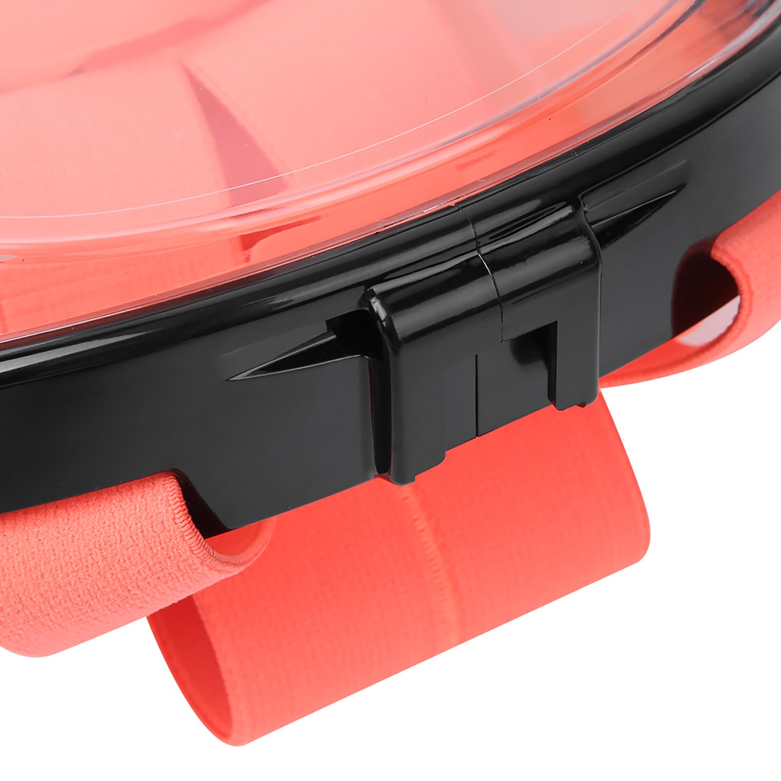 Máscara Facial de Buceo, máscara de Snorkel de Silicona, Protector Facial antivaho con Tubo de respiración para Snorkel, Negro Naranja