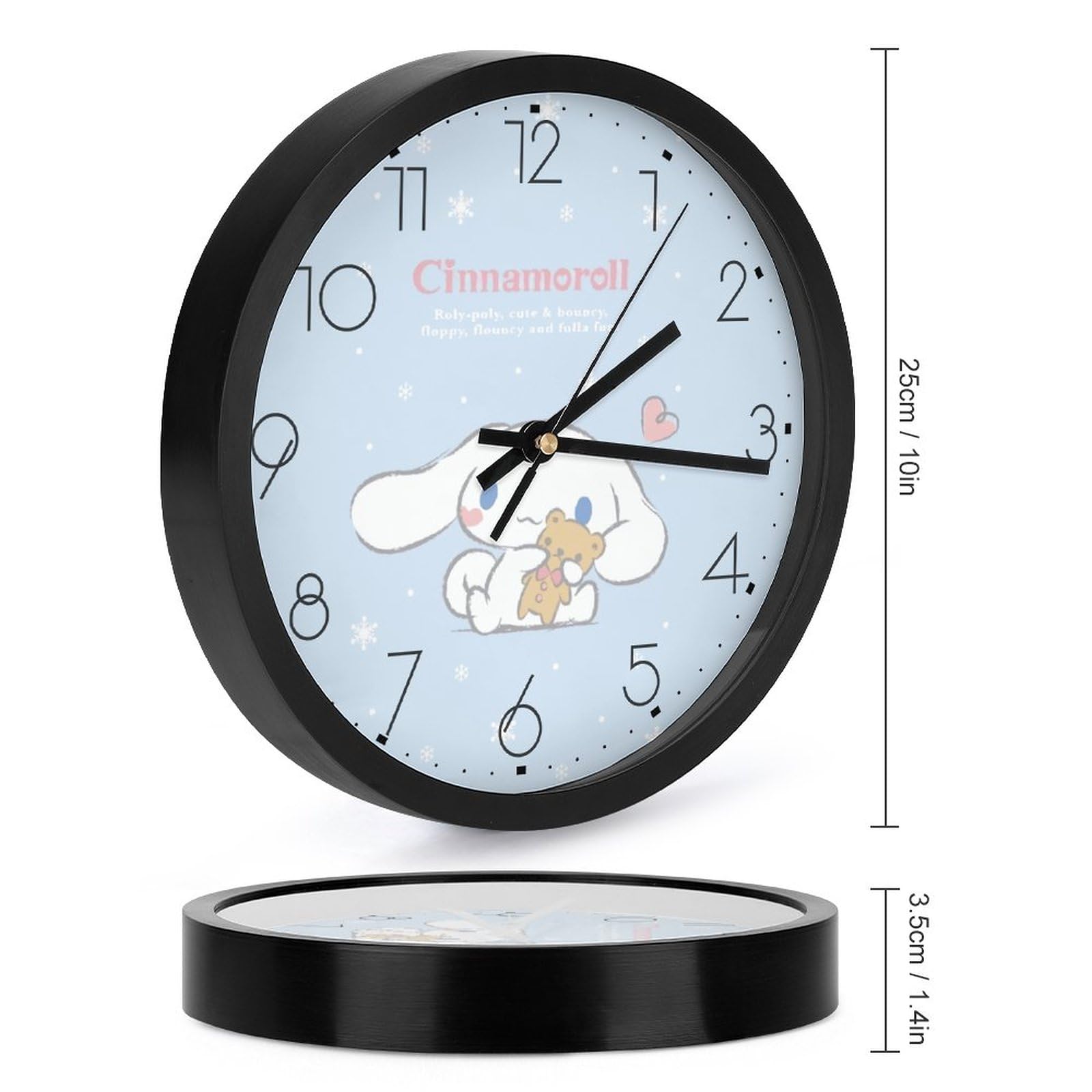 Amazon.co.jp: シナモロール 掛け時計 おしゃれ 北欧 壁掛け時計 静音