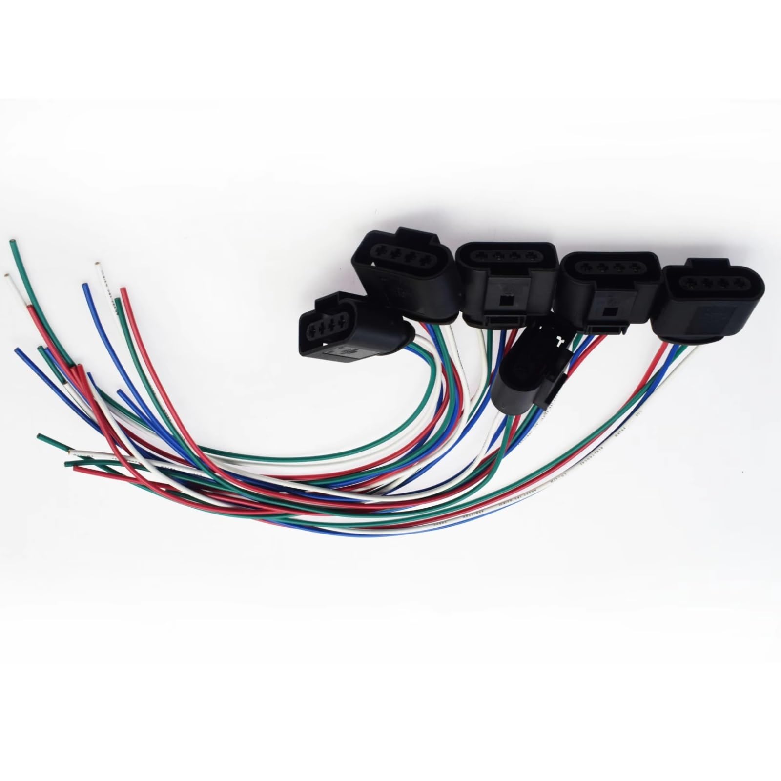 Kfz-Stecker für Allroad 2.7T 4.2L 2003-2005 und A5 2.0T 3.2L 2008-2016 Zündspulenstecker-Kabelbaum-Zubehör 4B0973724 (6 Stück)