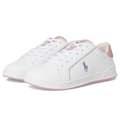 Polo Ralph Lauren Kids Heritage Court III (Big Kid) Kids Shoes White/Pink