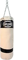 Last Punch Heavy Duty Black Punching Bag with Chains - 48" Fillable Canvas Boxing Bag for Intense Training