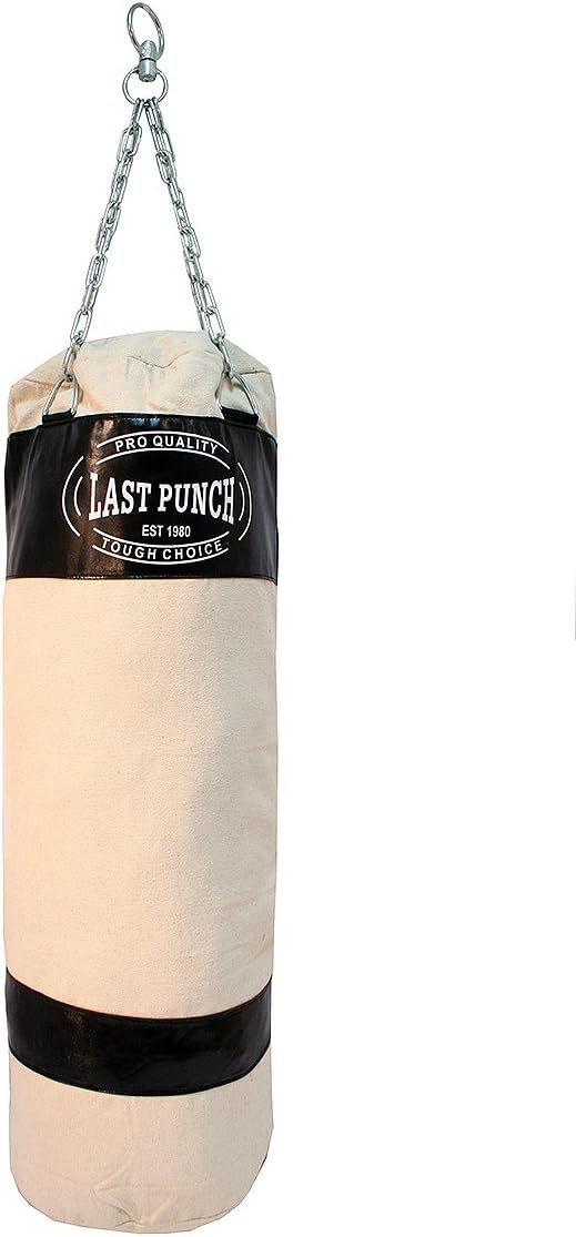Heavy Duty Black Punching Bag with Chains