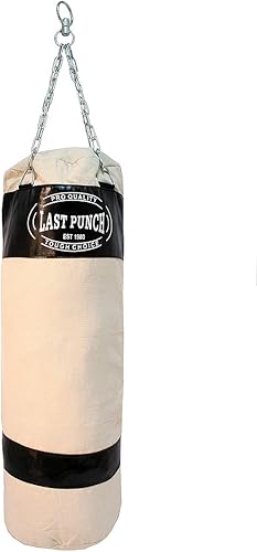 saco de boxeo resistente con cadenas, color negro