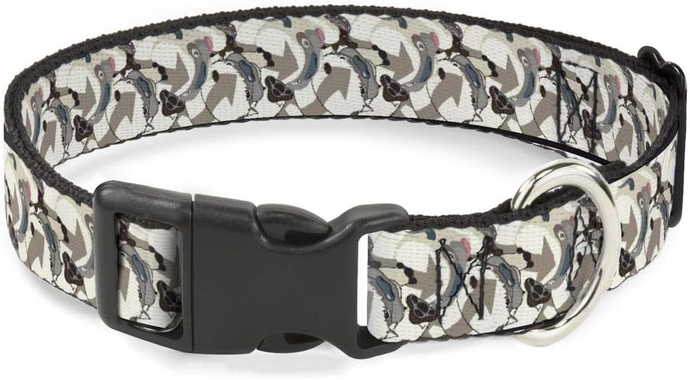 Buckle-Down Dog Collar Plastic Clip Avatar The Last Airbender Appa Pose Stacked 16 to 23 Inches 1.5 Inch Wide