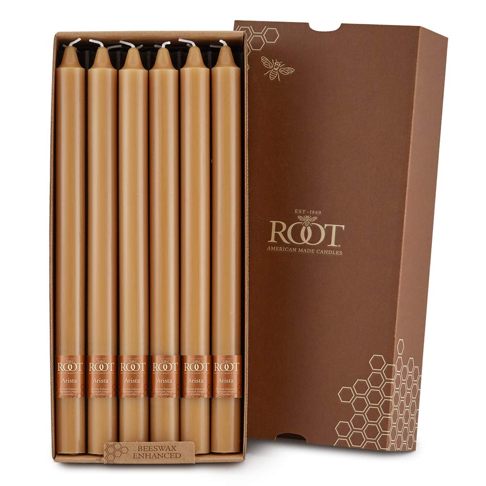 Root Candles Świece obiadowe, kute, wosk pszczeli, 30 cm