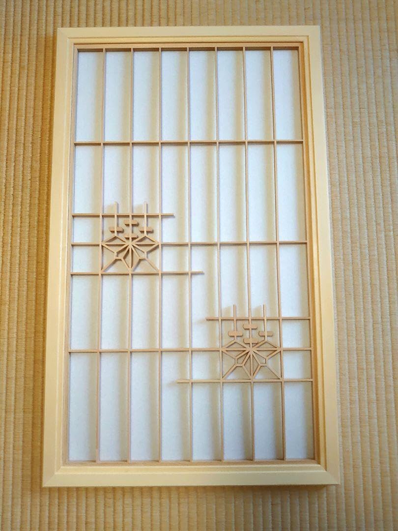 Amazon.co.jp: 組子細工 建具 障子 インテリア 壁掛け : おもちゃ