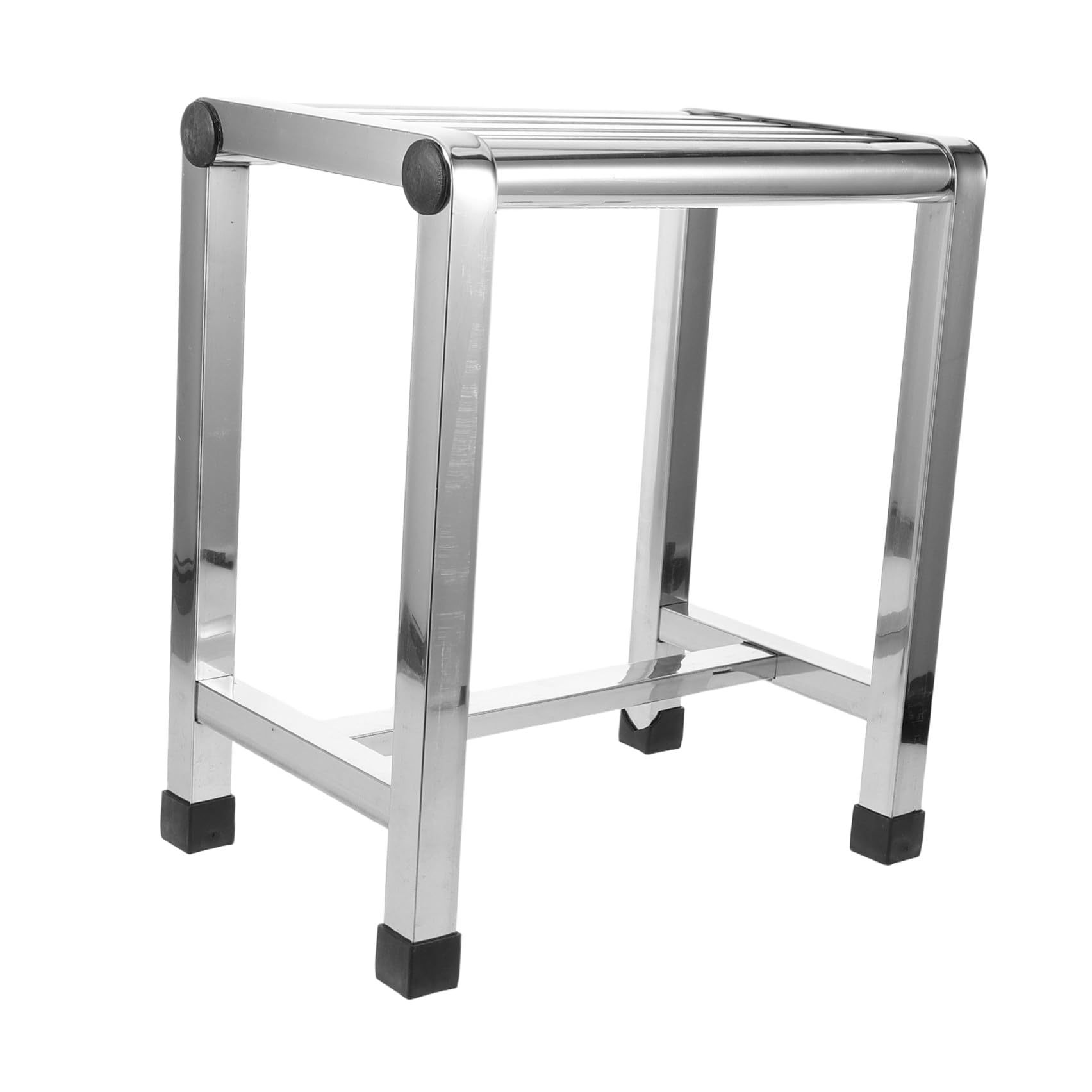 Homoyoyo Taburete de Baño para Ducha Banco Baño de Acero Inoxidable Plata Portátil para Personas Mayores y Adultos Entrenamiento y Balcón