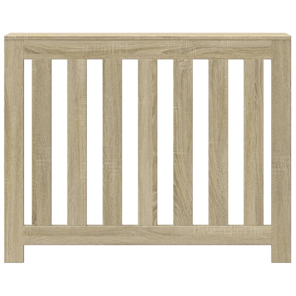 IKAYAA Cubre Radiadores 104x20x82 cm Cubierta de Radiador Madera con Estante Superior para Salón Dormitorio Oficina Roble Sonoma
