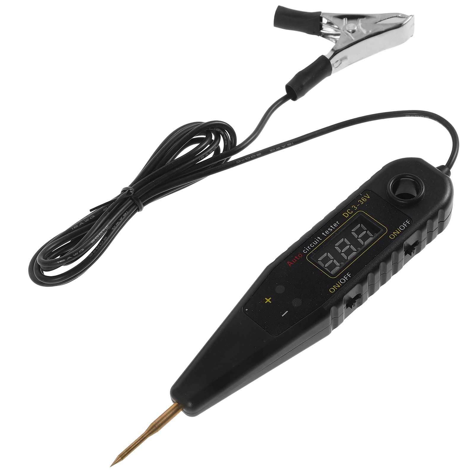 Probador de voltaje digital con pantalla LED para circuitos automotrices color aleatorio 8